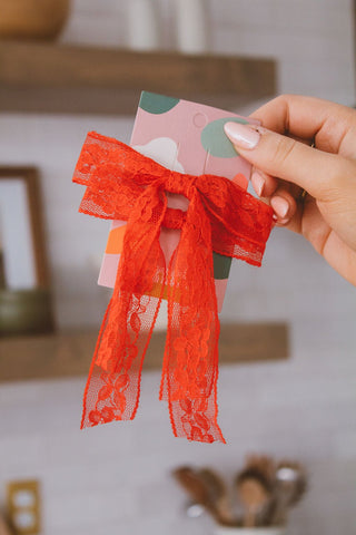 Red Lace Bow 2-Pack Clip - Clips - ANDI