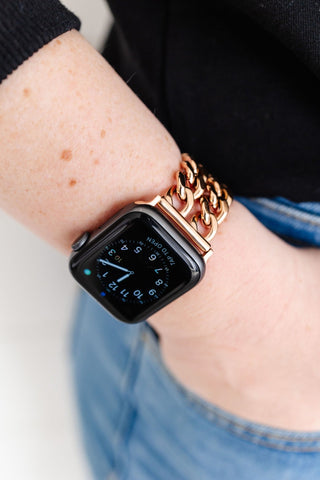 Rose Gold Double Chain Watch Band - Apple Watch Bands - ANDI