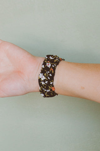 Sabrina Floral Scrunchie Band Compatible with Apple Watch - Apple Watch Bands - ANDI