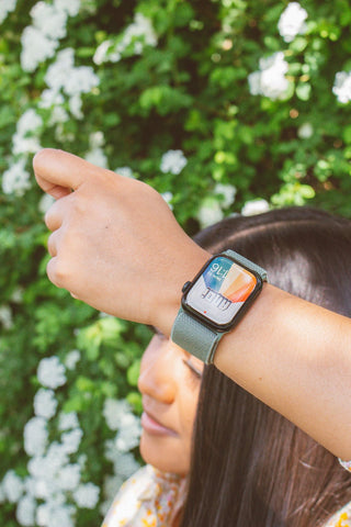 Sage Adjustable Elastic Watch Band - Apple Watch Bands - ANDI