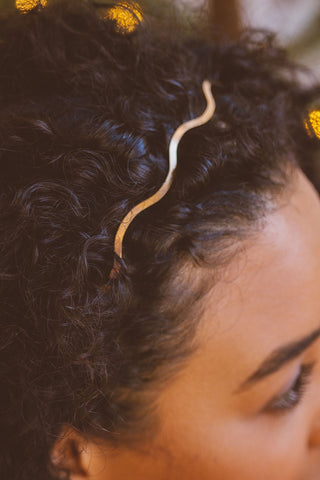Waves of Gold Hard Headband - Headband - ANDI